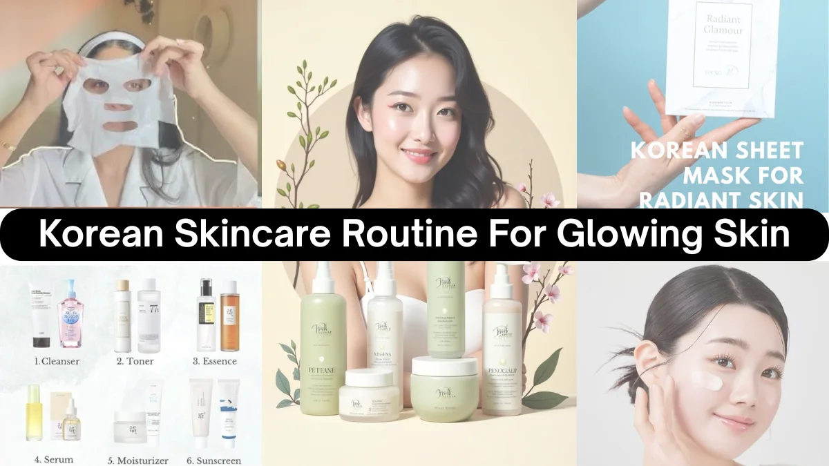 Flawless skin achieved through Korean beauty steps for AM and PM skincare