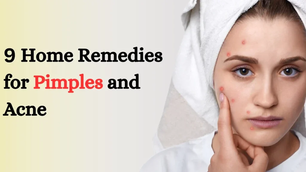 Natural home remedies for pimples and acne treatment using kitchen ingredients